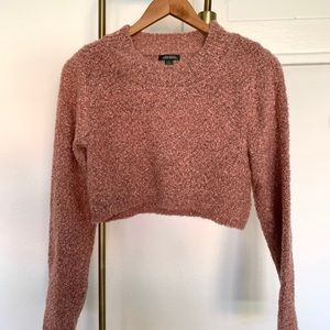 Teddy Bear Sweater Crop Top